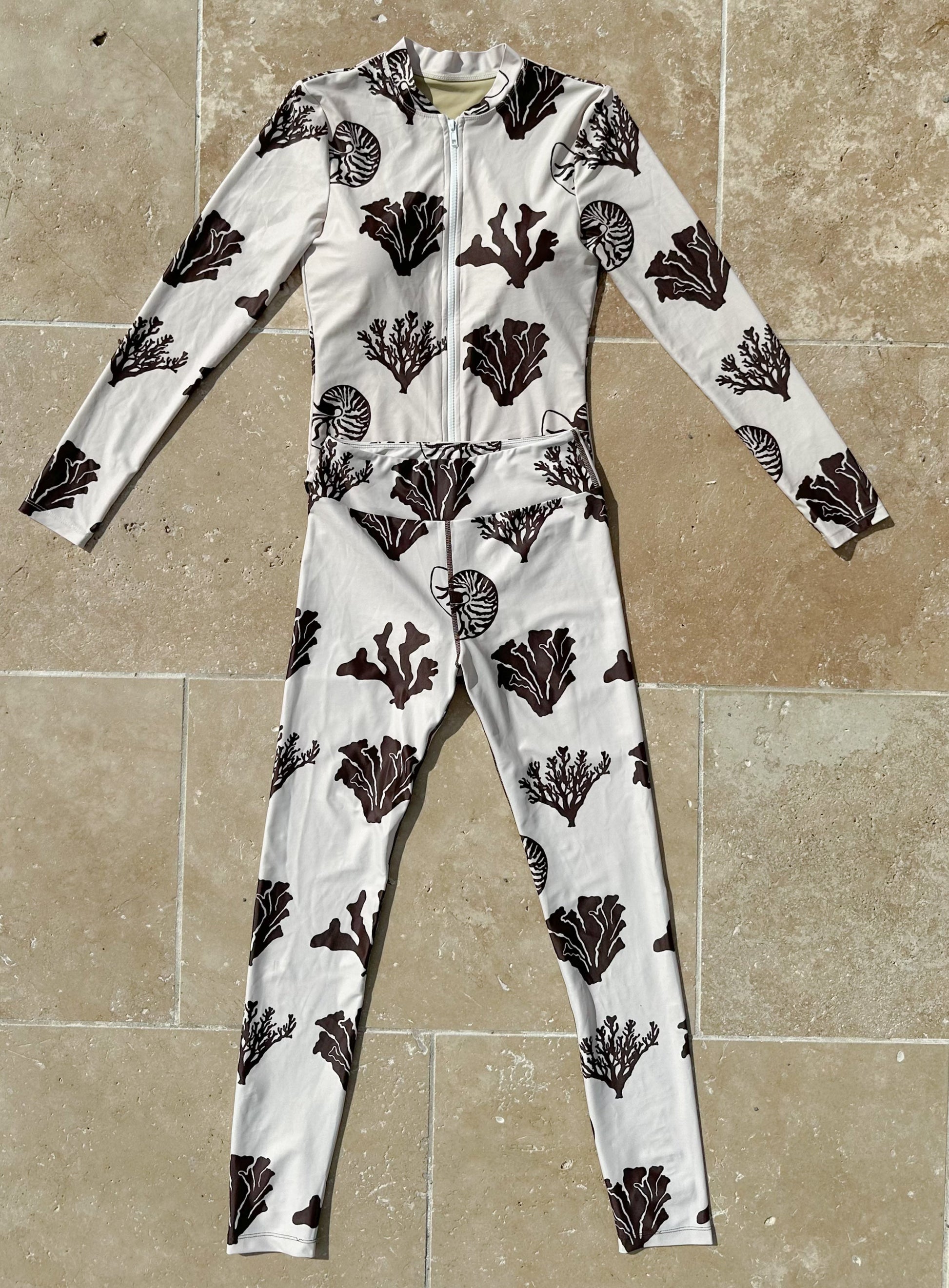 MINI UV50+ LEGGINGS  - COCOA CORAL