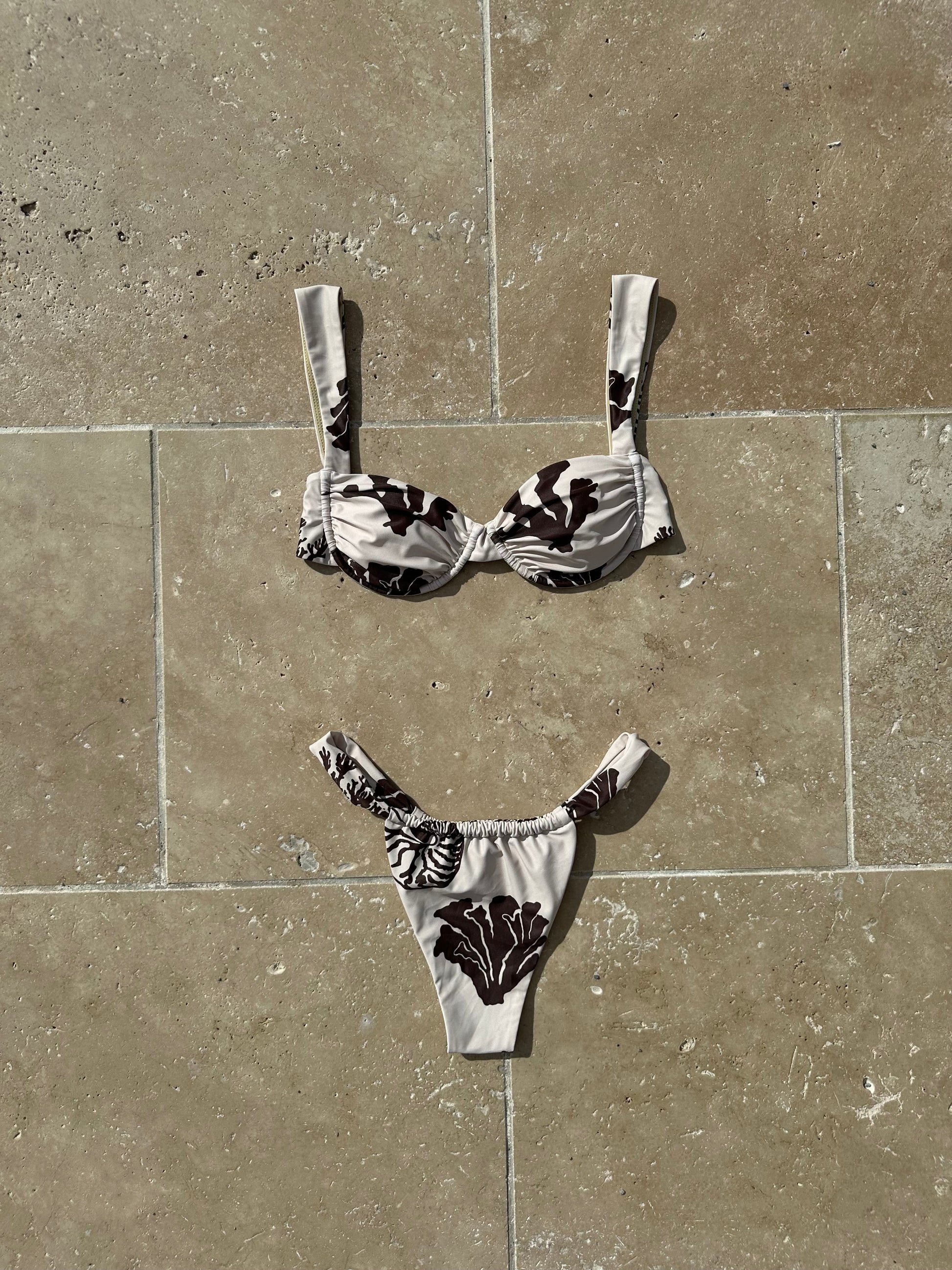 BIKINI BOTTOMS - COCOA CORAL