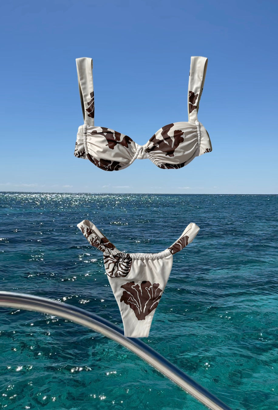 BIKINI TOP - COCOA CORAL