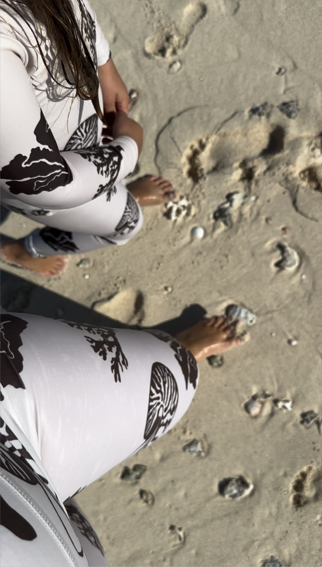 WOMANS UV50+ LEGGINGS - COCOA CORAL