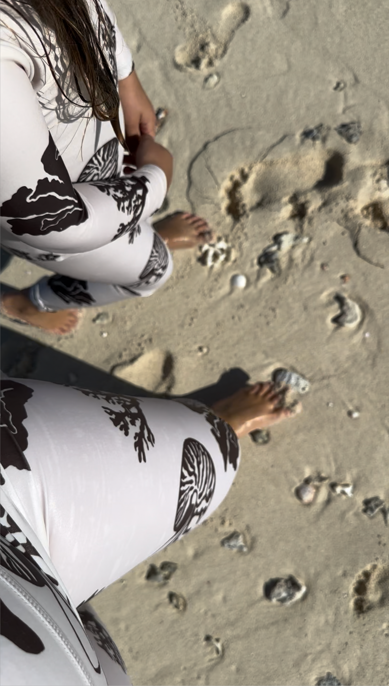 WOMANS UV50+ LEGGINGS - COCOA CORAL