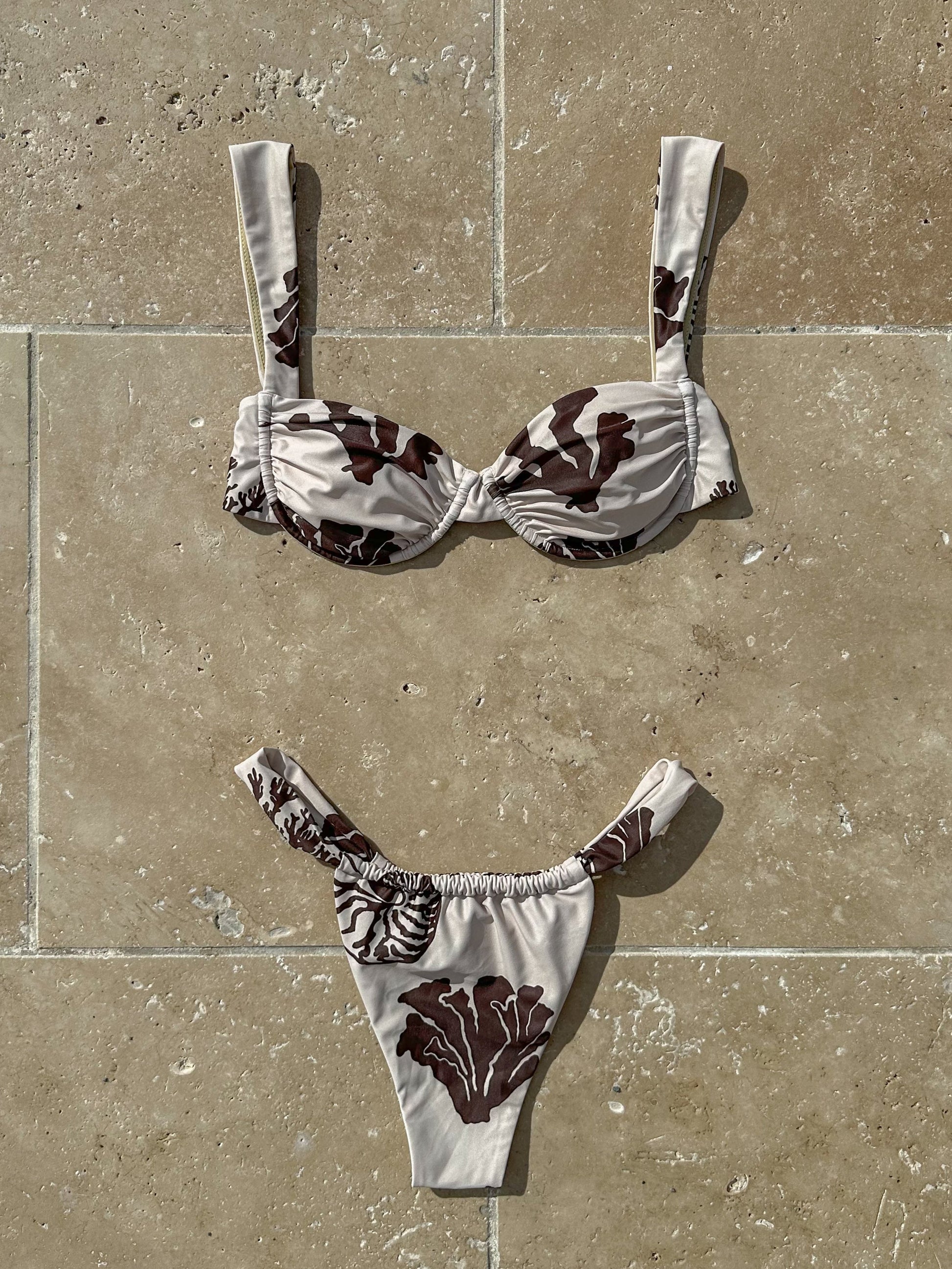 BIKINI TOP - COCOA CORAL