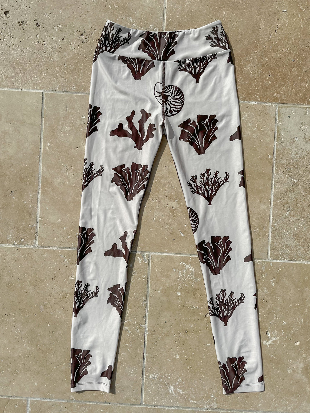 WOMANS UV50+ LEGGINGS - COCOA CORAL