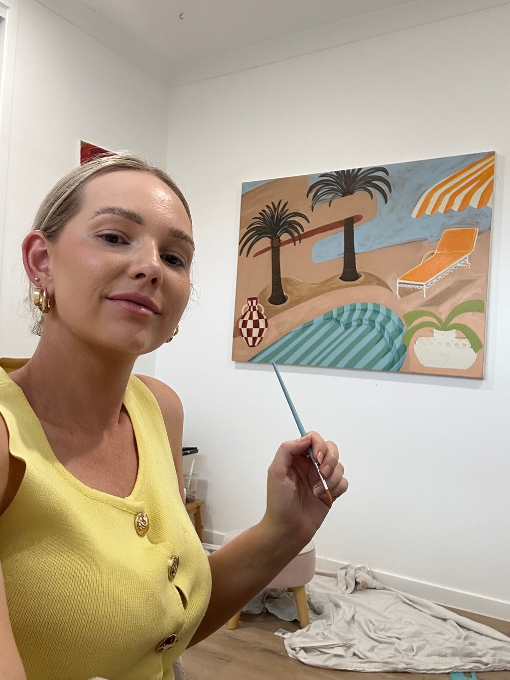 ‘Bilinga Palms’ - Original Artwork