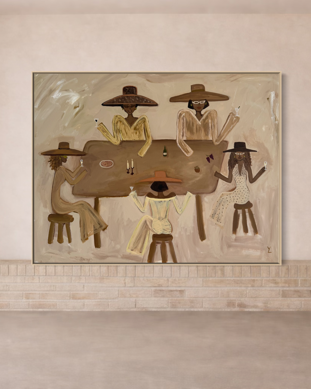 Olivia's Table - Original Canvas